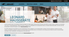 Desktop Screenshot of leonard-hausgeraete.de