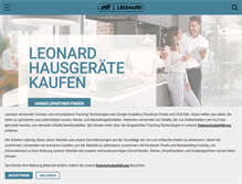 Tablet Screenshot of leonard-hausgeraete.de